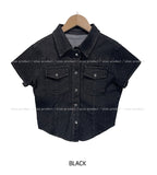 Our Washing Cropped Denim Shirt