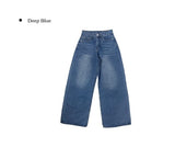 Swan Washing Denim Pocket Wide Pants