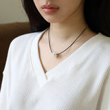 Pearl cluster necklace