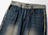 Rip Off Washing Denim Pants