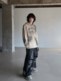 Moshu Trackline String Denim Pants