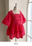 Abel Square Punching Lace Blouse