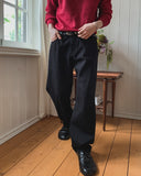 KEF Semi-Wide Black Jeans