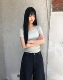Sweden Curved Cotton Pants