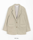 Munted flap wool single jacket