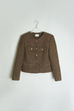 wool terry bookle tweed jacket