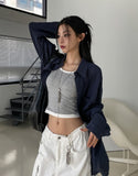EZ Summer Stripe Overfit Shirt