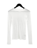 Rat Cut Boat Neck Long Sleeve Tee