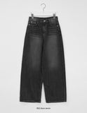 Kelkoy Black Washing Wide Denim Pants