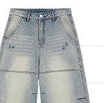 As Vintage Cut-out Wide Denim Pants