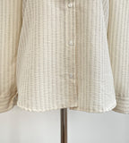 Stoney Stripe Puff Shirt Blouse
