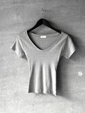 Cheese Deep V-Neck Tee