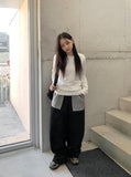 Achu Brushed Basic Round Long Sleeve Tee