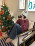 Frankie Flower Knit Beanie