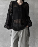 Bohemian Strap Punching Knit