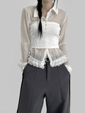 New New Frill See-Through Shirt