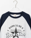 [BAONHAUS] Printed Color Raglan Sweatshirt