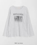 Pmin Printed Oversize Long Sleeve Tee