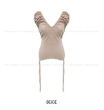 Linz Shirred Strap Short Sleeve