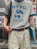 Cops Printing Short Sleeve T-shirt