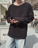 Chris Boatneck Loose Fit Button Long Sleeve T-Shirt