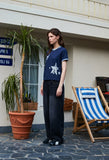 Heart Clef CROP Ringer Short Sleeve Tee
