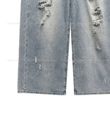 Becky Rough Damaged Denim Pants