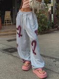 Heart Spray String Training Pants