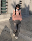 Ari lip neck loose fit knit