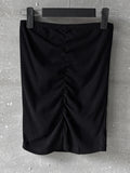 Shirring long tube top