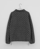 Desili Dot Fleece Anorak Sweatshirt