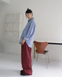 Tarson pocket boxy fit long-sleeved denim shirt