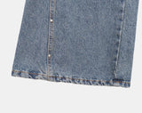 Shiroon Stud Cut Bootcut Washed Denim Pants