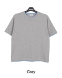 Rian Color Matching Layered Short Sleeve Tee