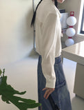 Throat Western Double Strap Long Sleeve Blouse
