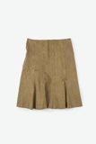 Moss garment washed skirt