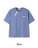 Tez diagonal Henley neck t-shirt