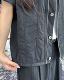 Ropel nylon half jacket