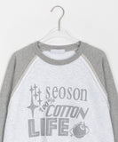 [unisex] Sling Lettering Raglan Sweatshirt