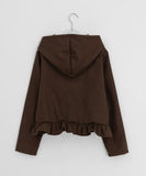 Skimbe Frill Hood Short Coat