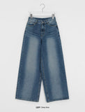 Bahiu Washing Wide Denim Pants