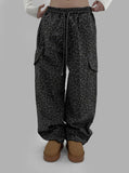 MAZEN LEOPARD CARGO PANTS