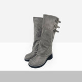 Turi Layered Buckle Platform Boots