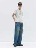 BACK-POINT DENIM PANTS