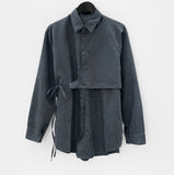 Hilt Suede Wrap Shirt