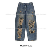 River Dirty Damage Balloon Denim Pants