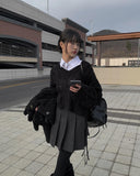 Mila V-neck Cable Loose Fit Knit