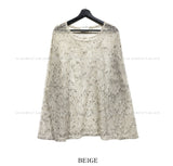 Confuse shine see-through knit