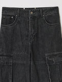 ADDED POCKET DENIM PANTS
