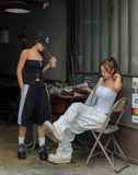 Chrome all-fade carpenter pants